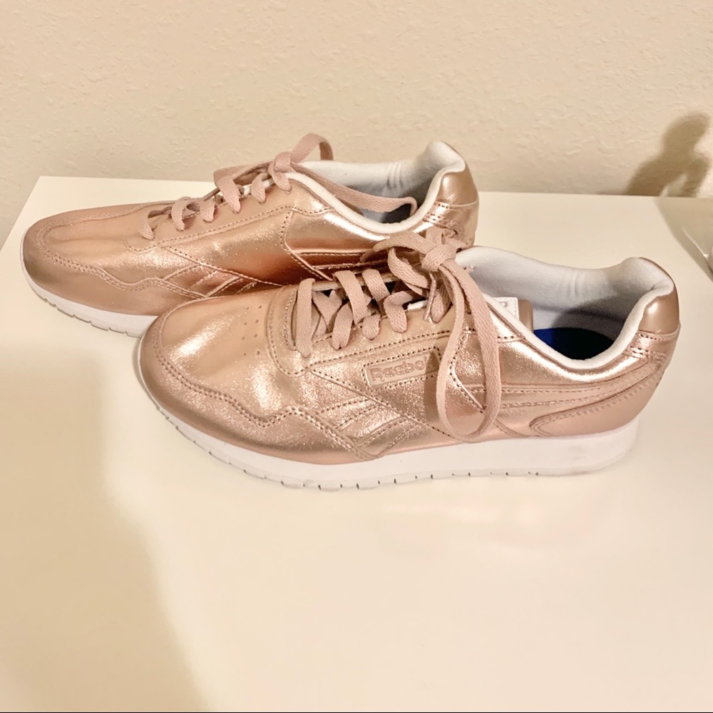 Reebok Women’s Pink Metallic Sneakers